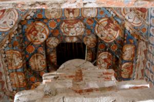 Wall painting in side Stupa